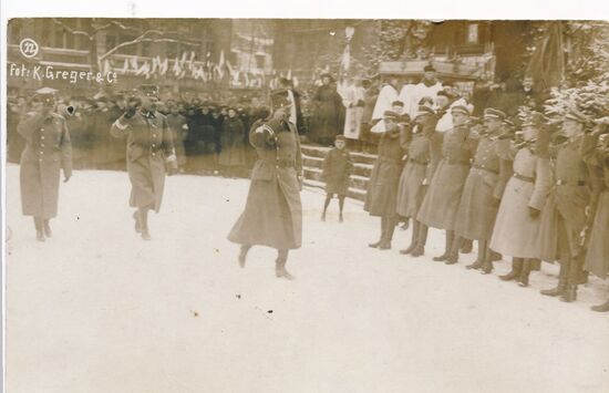 Vereidigung der Großpolnischen Streitkräfte auf dem Wilhelmsplatz, Posen 26.01.1919