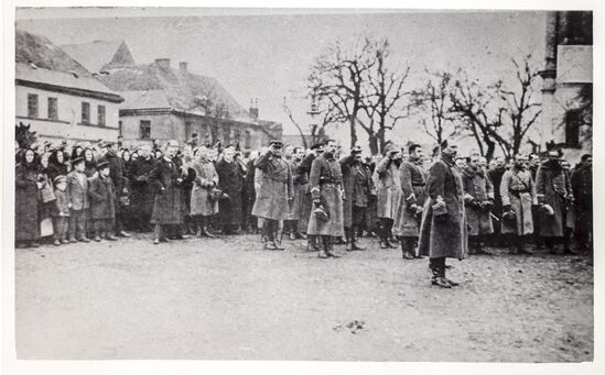 Feldgottesdienst auf dem Marktplatz in Zbąszyń (17.1.1920)