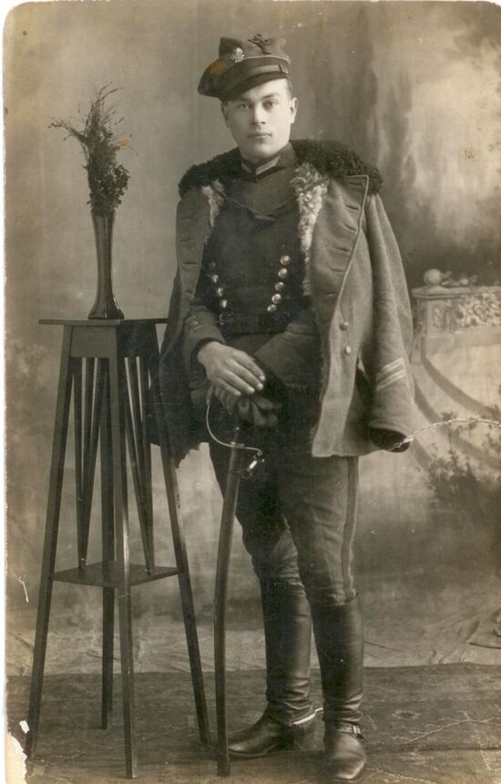 Unteroffizier Jan Wieruszewski von dem 1. Großpolnischen Ulanen-Regiment, Bobrujsk 1919/1920