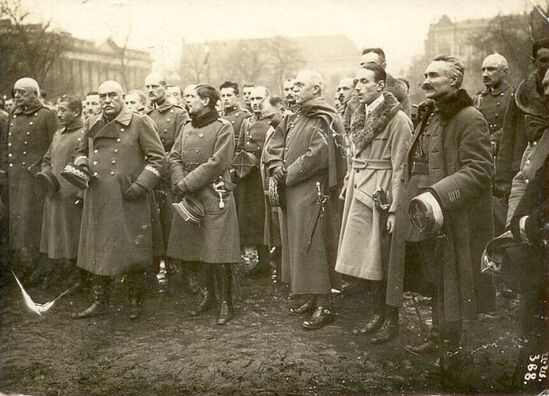 Feierlichkeiten anlässlich der Vermählung Polens mit dem Meer. Posen, 11. Februar 1920