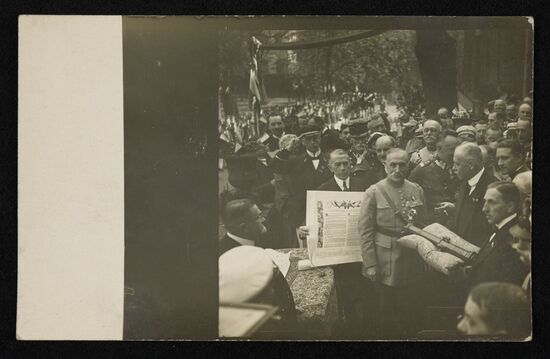 Besuch des Marschalls Ferdinand Foch in Warschau, 1923 r., Fot. aus den Samml. von Polona